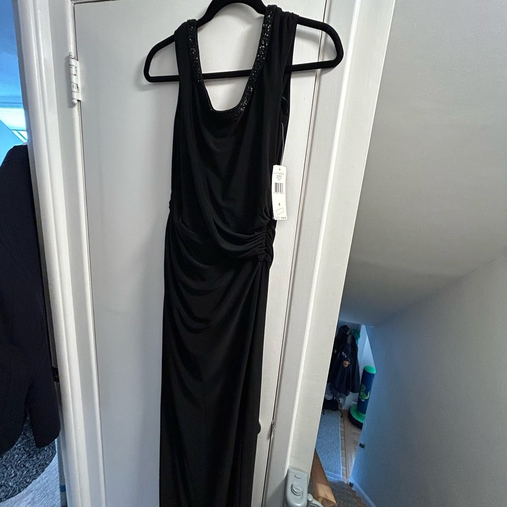 Ralph Lauren Black Backless Gown